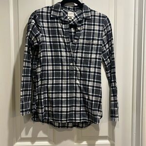 Jcrew plaid tunic shirt